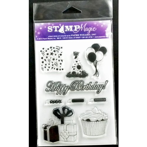 Paper Wizard - Stamp Magic Collection - Clear Acrylic Stamps - Birthday Best