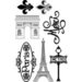 Paper Wizard - Stamp Magic Collection - Clear Acrylic Stamps- Paris