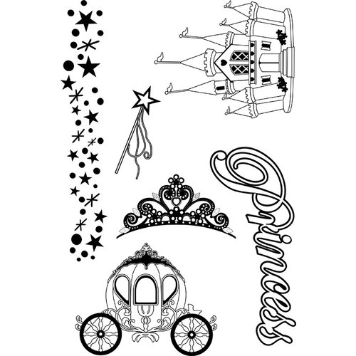 Paper Wizard - Stamp Magic Collection - Clear Acrylic Stamps - Princess