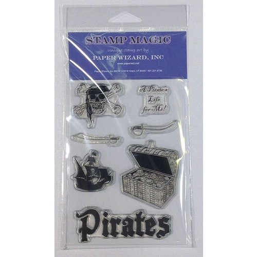 Paper Wizard - Clear Acrylic Stamp Set - Pirate