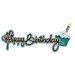 Paper Wizard - You Say Its Your Birthday Collection - Die Cuts - Happy Birthday - Frosting Title - Teal