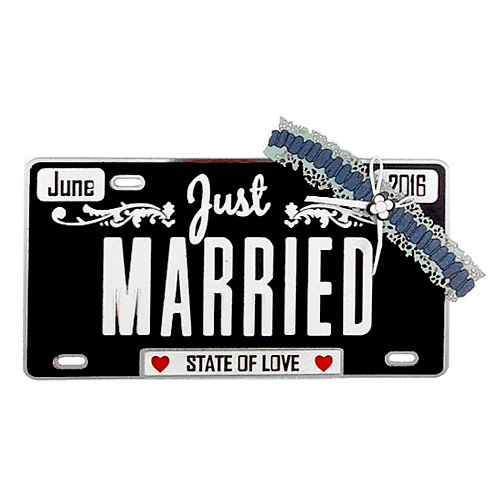Paper Wizard - Die Cuts - Just Married License Plate