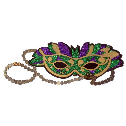 Paper Wizard - Down South Collection - Die Cuts - Mardi Gras Mask