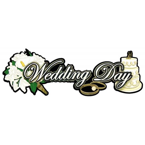 Paper Wizard - Special Occasions Collection - Die Cuts - Wedding Day