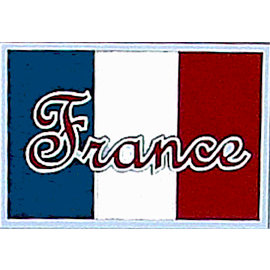 Paper Wizard - Die Cuts - France Flag, CLEARANCE