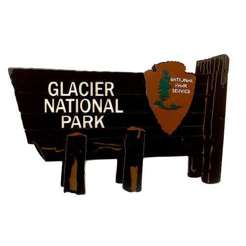 Paper Wizard - National Parks Collection - Die Cuts - Glacier National Park Sign