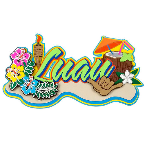 Paper Wizard - Hawaii Collection - Die Cuts - Luau 3