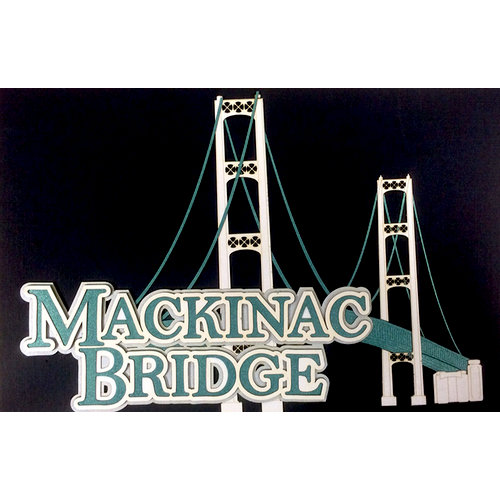 Paper Wizard - Travel Log Collection - Die Cuts - Mackinac Bridge