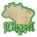 Paper Wizard - Country Maps Collection - Die Cuts - Map of Brazil