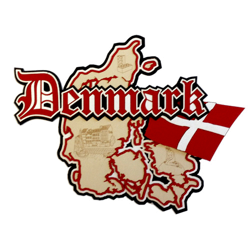 Paper Wizard - Country Maps Collection - Denmark