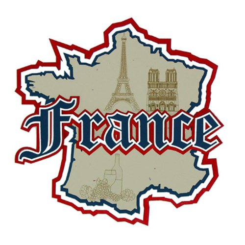 Paper Wizard - Die Cuts - France Triple Layer Map