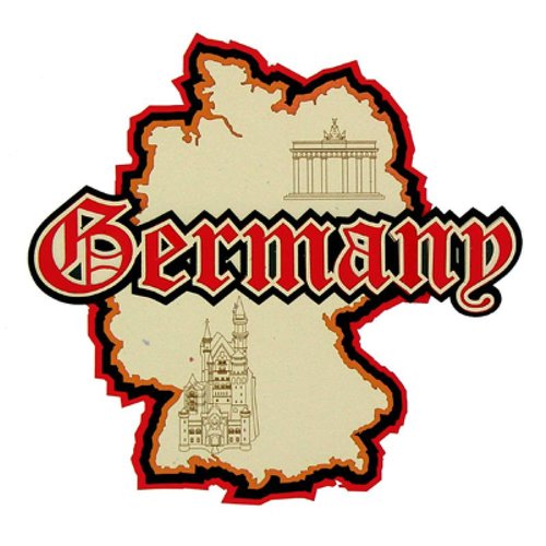 Paper Wizard - Country Maps Collection - Die Cuts - Map of Germany