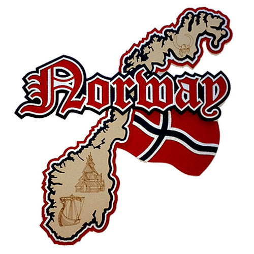 Paper Wizard - Country Maps Collection - Norway
