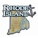 Paper Wizard - Altered States Collection - Die Cuts - Map of Rhode Island