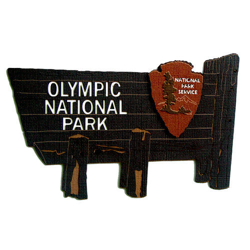 Paper Wizard - National Parks Collection - Die Cuts - Olympic National Park Sign