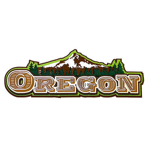 Paper Wizard - Die Cuts - State Title - Oregon