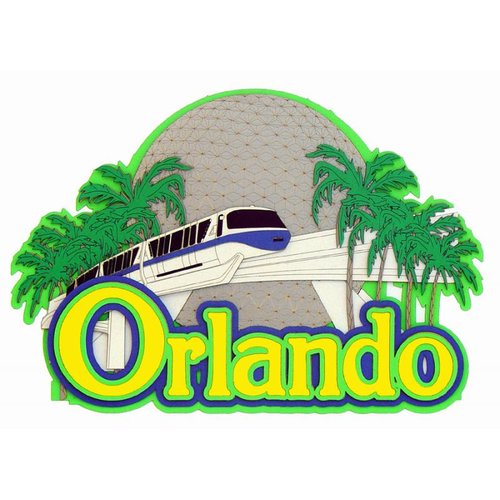Paper Wizard - Theme Park Fun Collection - Die Cuts - Orlando Tram Title