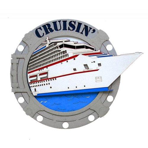 Paper Wizard - Island Paradise Collection - Die Cuts - Porthole Cruisin'