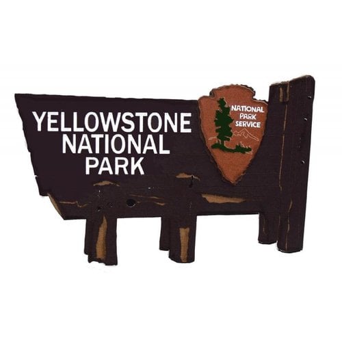 Paper Wizard - National Parks Collection - Die Cuts - Yellowstone Sign