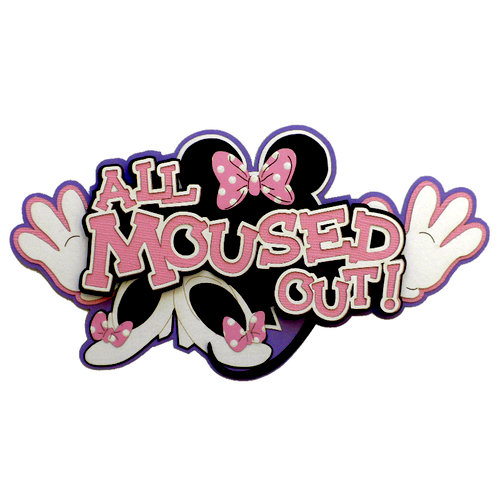 Paper Wizard - Disney - Die Cuts - All Moused Out - Pink