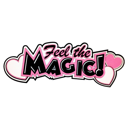 Paper Wizard - Feel the Magic Title - Pink