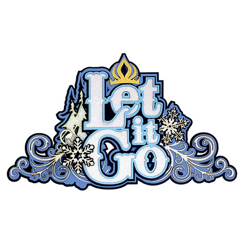 Paper Wizard - Frozen Collection - Die Cuts - Let it Go Title