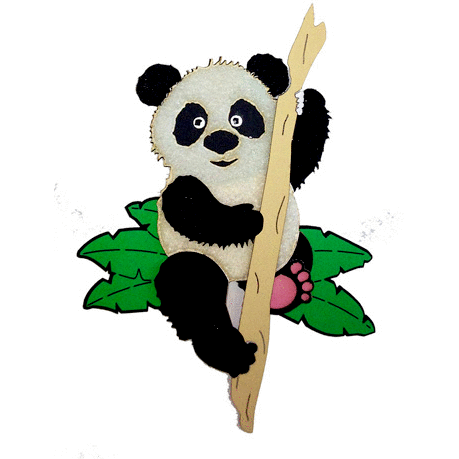 Paper Wizard - Zoo Collection - Die Cuts - Panda Bear