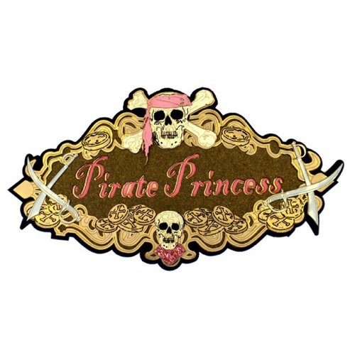 Paper Wizard - Pirates Collection - Die Cuts - Pirate Princess Sign
