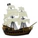 Paper Wizard - Pirates Collection - Die Cuts - Pirate Ship - Gold