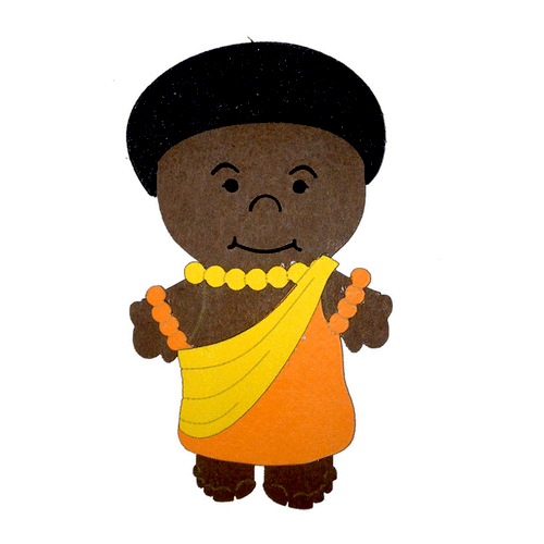 Paper Wizard - Die Cuts - Small World People - African Boy