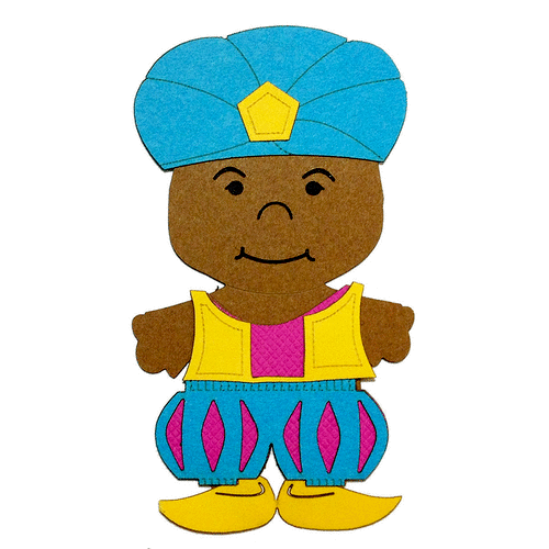 Paper Wizard - Die Cuts - Small World People - India Boy