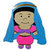 Paper Wizard - Petite Princess Collection - Die Cuts - Small World People - Morocco Belly Dancer