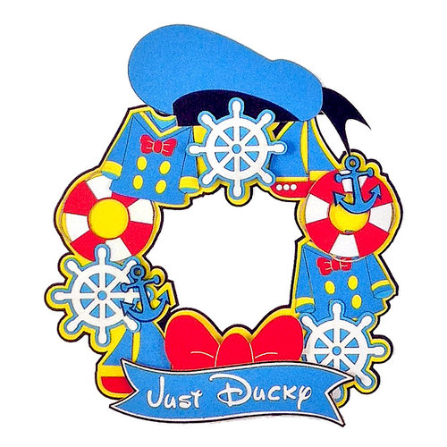 Paper Wizard - Theme Park Collection - Die Cuts - Ducky Wreath