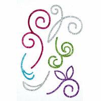 Queen and Company - Stick-Ems - Clear Stickers - Scrolls 4