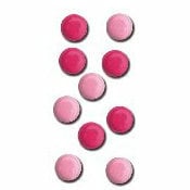 Queen and Company - Basic Brads - Round - 5mm - Pinks, CLEARANCE