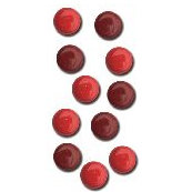 Queen and Company - Basic Brads - Round - 5mm - Reds, CLEARANCE