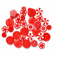 Queen and Company - Button Bouquet - Red