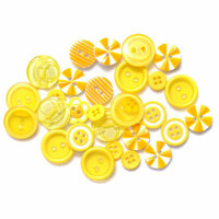 Queen and Company - Button Bouquet - Yellow