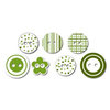 Queen and Company - Chipboard Buttons - Grass Green