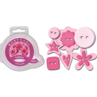 Queen and Company - Buttons - Think Pink - 10 pieces