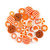 Queen and Company - Button Bouquet II - Orange