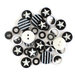 Queen and Company - Button Bouquet II - Black