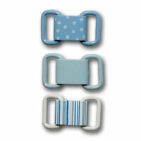 Queen and Company - Ribbon Buckles - Baby Blue, CLEARANCE