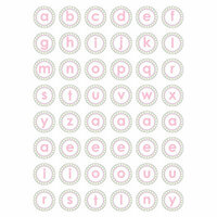Queen and Company - Kids Collection - Cardstock Stickers - Alphabet - Girl