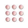 Queen and Company - Candy Shoppe Collection - Self Adhesive Candy Stripers - Round - Cotton Candy
