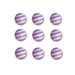 Queen and Company - Candy Shoppe Collection - Self Adhesive Candy Stripers - Round - Grape Ape