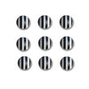 Queen and Company - Candy Shoppe Collection - Self Adhesive Candy Stripers - Round - Licorice