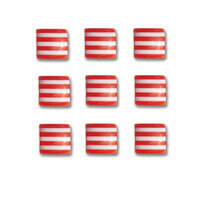Queen and Company - Candy Shoppe Collection - Self Adhesive Candy Stripers - Square - Cherry Bomb