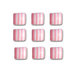 Queen and Company - Candy Shoppe Collection - Self Adhesive Candy Stripers - Square - Cotton Candy