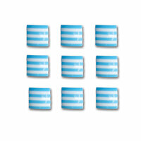 Queen and Company - Candy Shoppe Collection - Self Adhesive Candy Stripers - Square - Blueberry Bliss